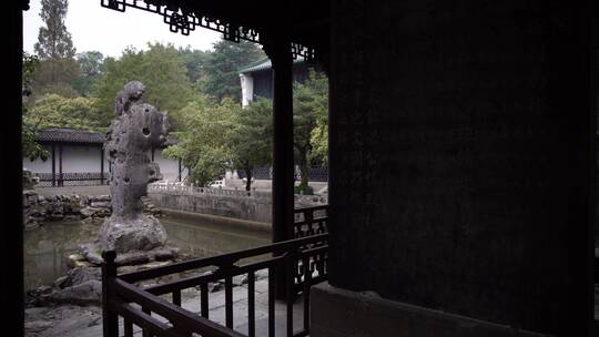 杭州西湖景区文澜阁风景