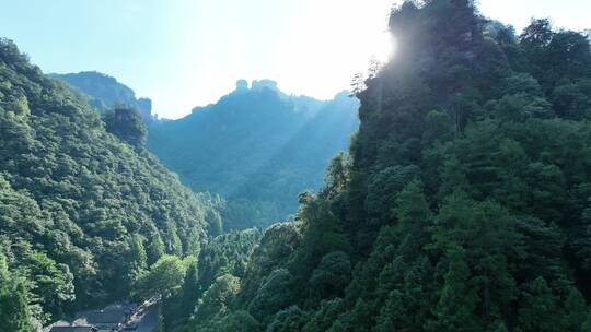 4K航拍张家界武陵源风景区群山