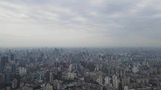 上海虹口区全景4K航拍
