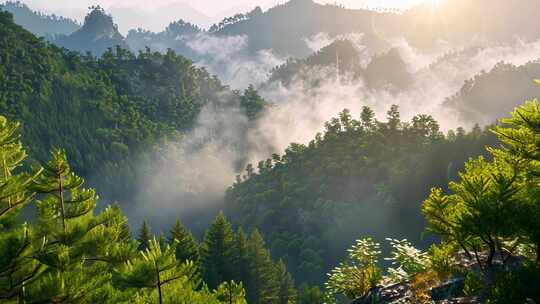 大型自然山川云雾风光合集片头 唯美画卷