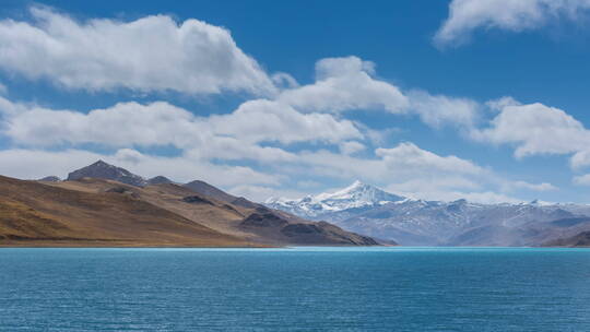 西藏羊卓雍措高原圣湖延时视频