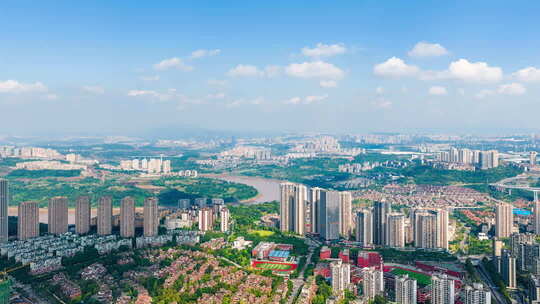 8K礼嘉龙湖天街高空航拍空镜头