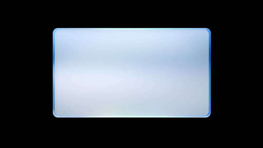 蓝色视频框文字框