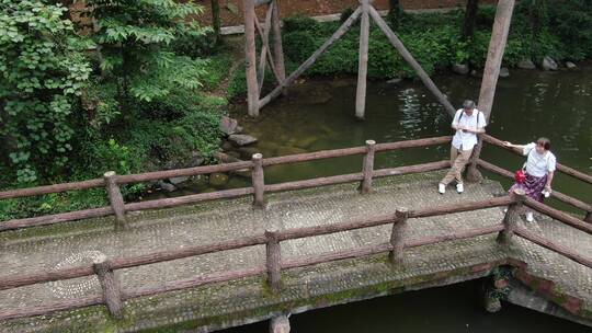 航拍浙江桐庐大奇山