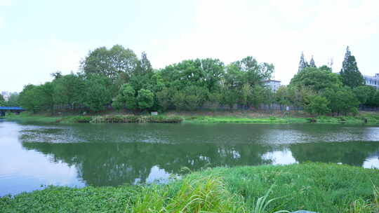 武汉洪山区巡司河活水公园风景