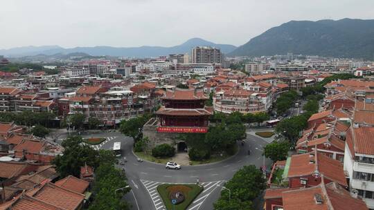 航拍福建泉州朝天门