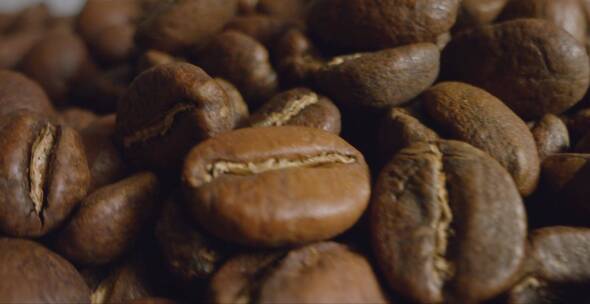 咖啡豆的特写镜头