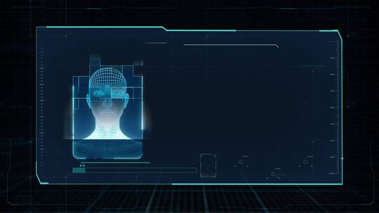 科技人脸识别系统展示AE模版AE视频素材教程下载