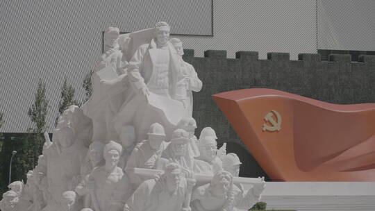 共产党历史展览馆视频素材模板下载