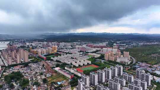 辽宁朝阳喀左县城市风光