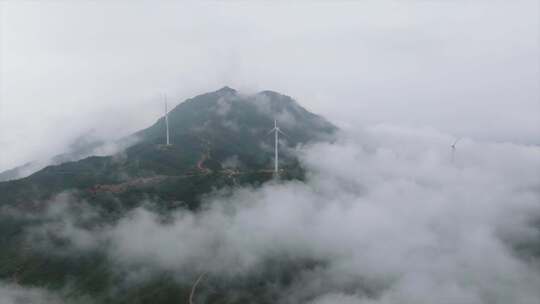 玉华山云海风电场航拍