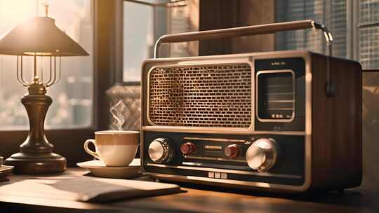 老式收音机复古老物件古董