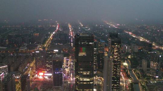 4K杭州未来科技城夜景