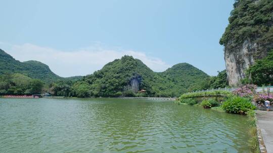 广西柳州山水龙潭公园自然风光美景