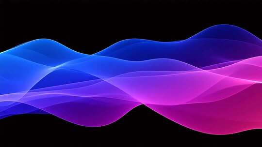 彩色抽象波浪背景素材