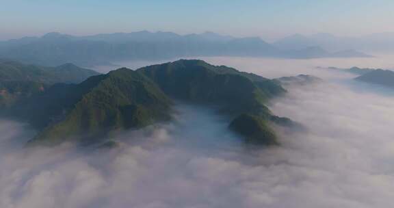 江南高山云海云雾丽水晨曦风光