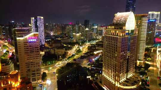 上海外滩乍浦路桥苏州河陆家嘴夜晚夜景视频