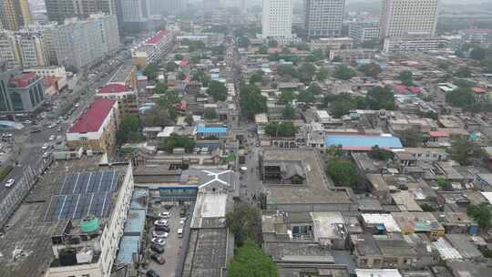 河北邯郸串城街历史文化街区航拍