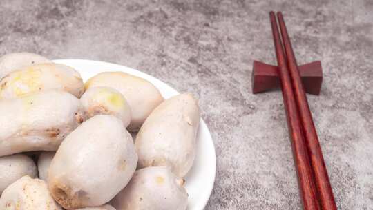 山东牛奶小芋餐饮美食4k实拍