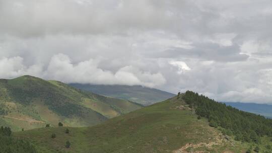 扎嘎神山 风光川藏线理塘延时4k原素材