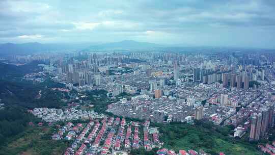 福建莆田城市航拍大景