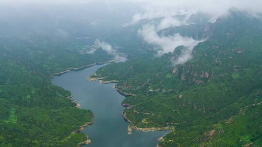 北京青龙峡云海航拍视频