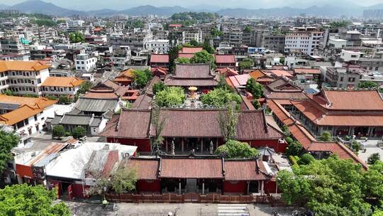 合集广东潮州古城开元寺航拍