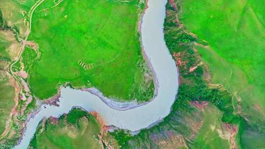 新疆喀拉峻阔克苏河HDR航拍
