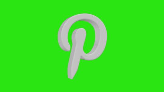 Pinterest 3D图标社交媒体下第