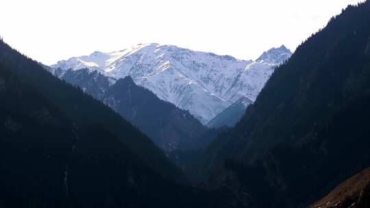 【航拍】祁连山雪景-金塔寺周边01