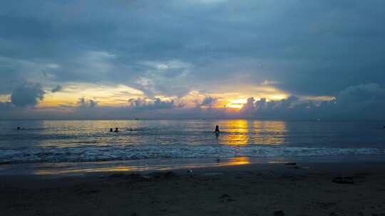 海边夕阳延时