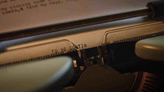 打字的复古打字机视频素材模板下载