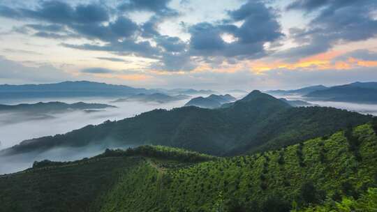 云海 山 日出 朝霞