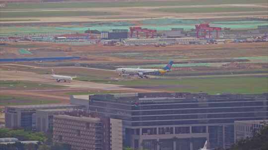8K深圳机场降落的中国南方航空客机