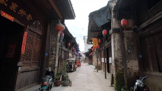 古代商铺圩镇乡镇乡村道路街道街景