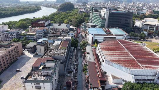 桂林正阳路步行街航拍