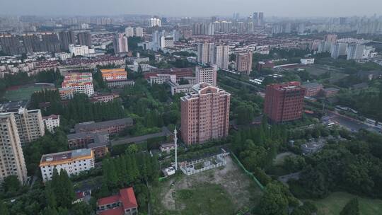 上海师范大学航拍视频素材模板下载