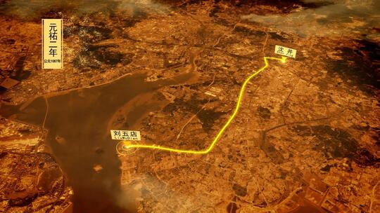 北宋古地图AE模板AE视频素材教程下载