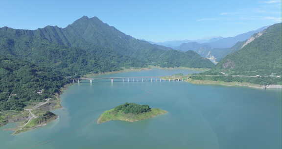 成都都江堰紫坪铺水库紫坪铺大桥