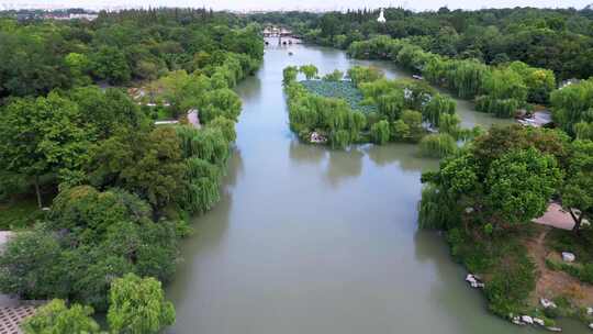 江苏省扬州市瘦西湖风景区视频素材模板下载