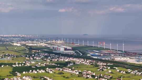 浙江平湖乍浦  独山港码头全景