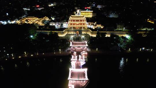 潮州夜景航拍