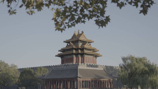 北京故宫 角楼视频素材模板下载