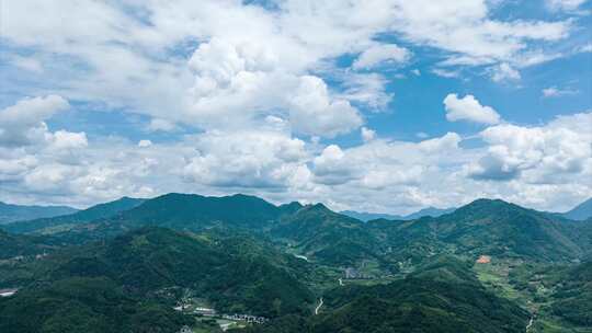 霍童山脉 延时 云山雾罩 连云迭嶂