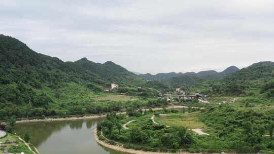 重庆璧山水天池景区风光视频素材模板下载