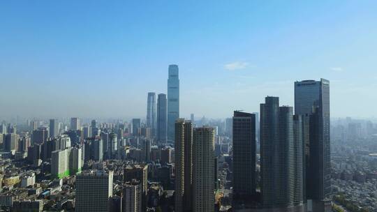 长沙华远国际中心海信广场城市航拍视频素材模板下载