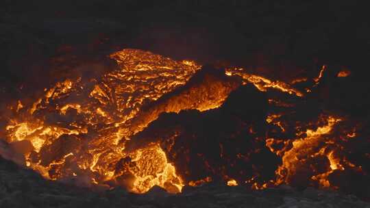 火山，熔岩，火山，冰岛