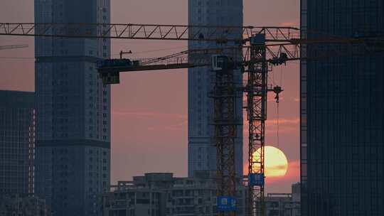 【正版素材】大湾区建筑工地