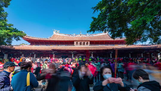 泉州西街开元寺勤佛6k延时