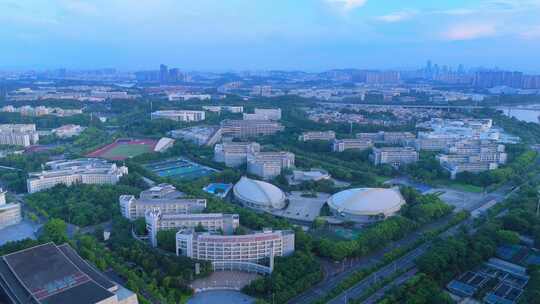 广州生物岛大学城航拍